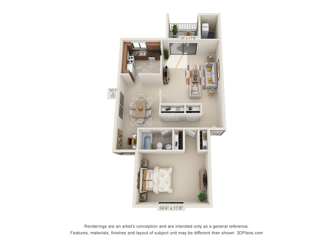 Suite A Floorplan